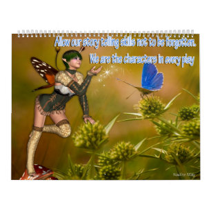 Calendário Contar histórias de fantasia