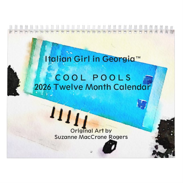 Calendário Cool Pools - 2026 Twelve Month Art Calendar (Capa)