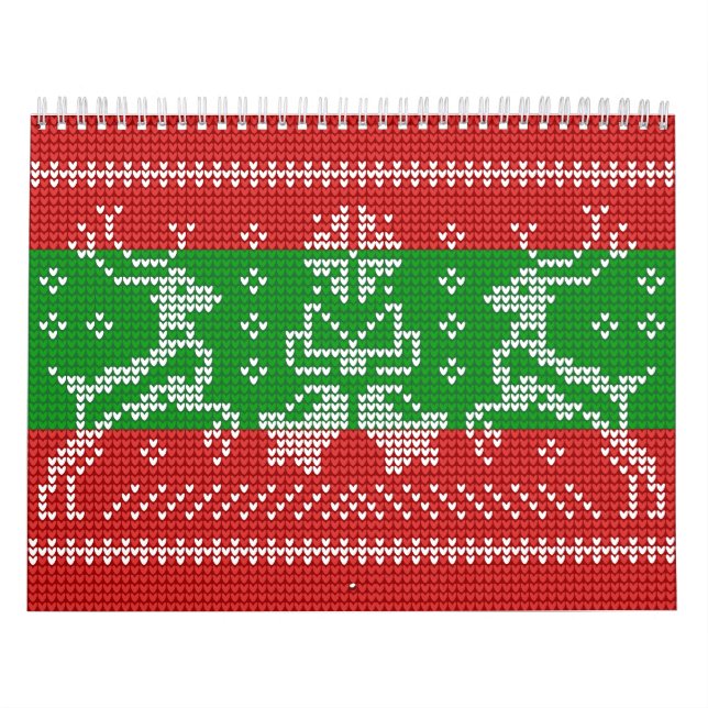 Calendário Cordéis de camisolas e camisolas do Xmas (Capa)