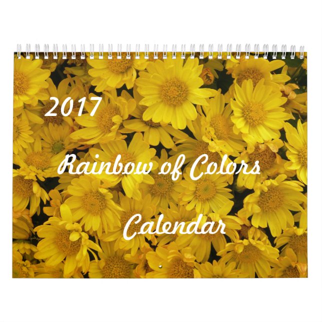 Calendário Cores do Arco-íris 2017 (Capa)