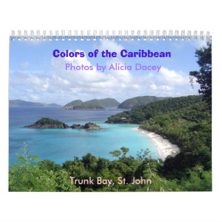 Calendário Cores do caribe - Customiz… - Personalizado