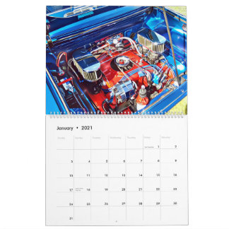 Calendário Corvair Grande de Duas Páginas