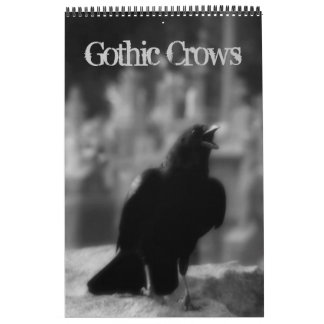 Calendário Corvos Góticos