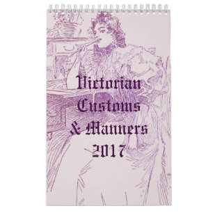 Calendário Costumes & maneiras do Victorian