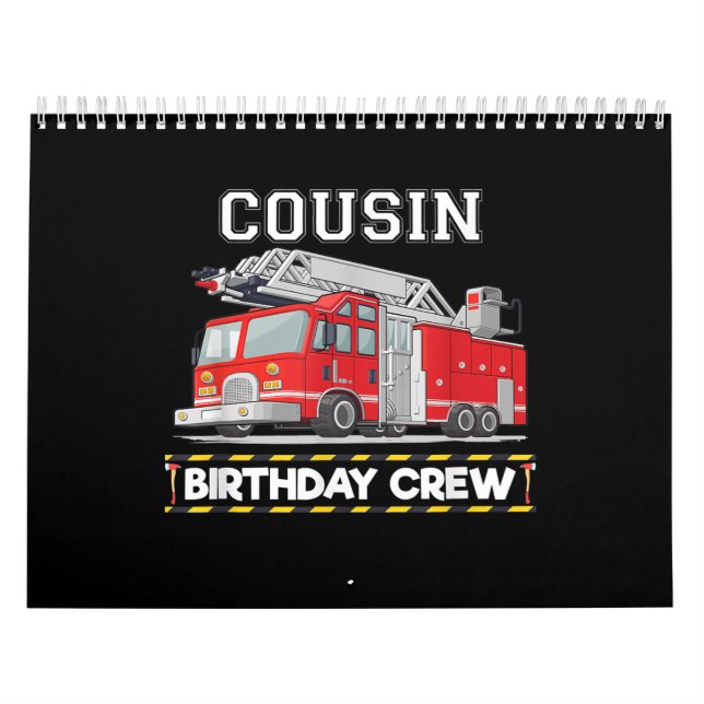 Calendário Cousin Birthday Crew Matando Bombeiro Familiar (Capa)