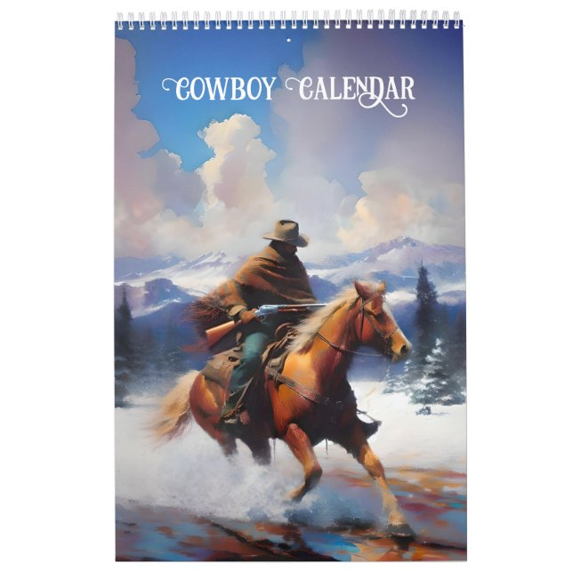 Calendário Cowboys on Horses (Capa)