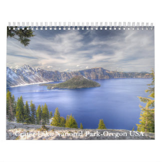 Calendário Crater Lake National Park, Oregon, EUA