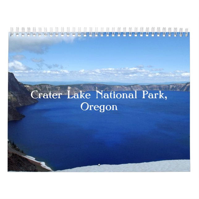 Calendário Crater Lake Oregon (Capa)