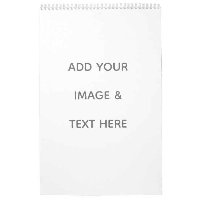 Calendário Create Your Own white  (Capa)