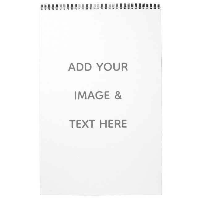 Calendário Create Your Own white  (Capa)