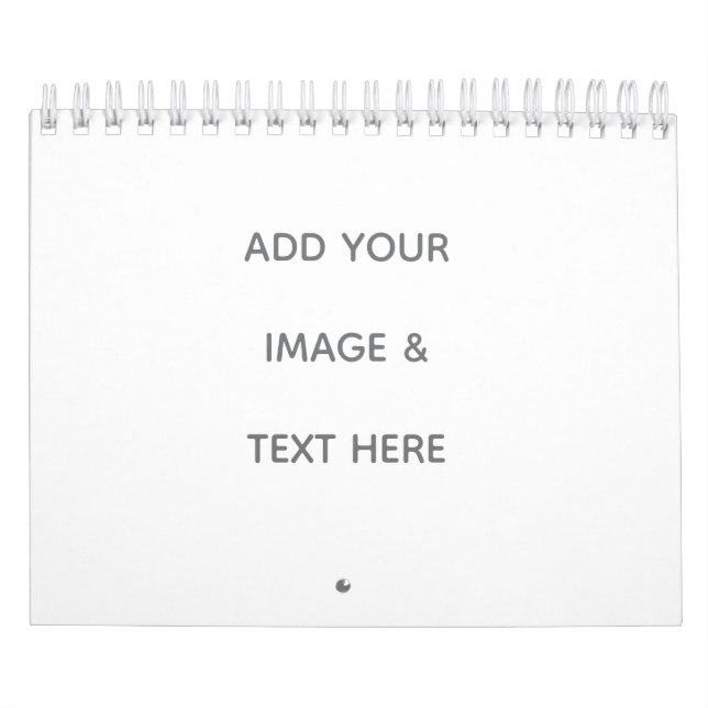 Calendário Create Your Own white  (Capa)
