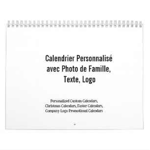 Calendário Créez Votre Propre Calendrier Personnalisé Famille