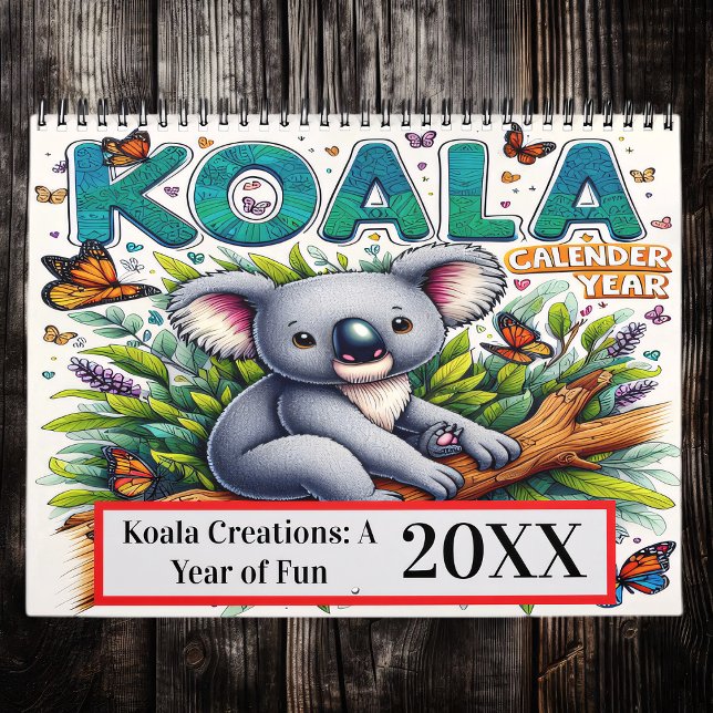 Calendário Criações de Koala: Um Ano de Diversão 2025/2026 Ca (Criador carregado)