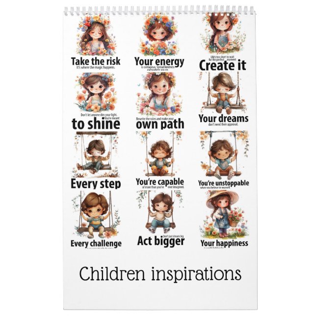 Calendário Crianças inspiradas (Capa)