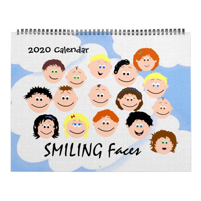 Calendário Crianças Sorridentes Personalizam Sua Própria (Capa)