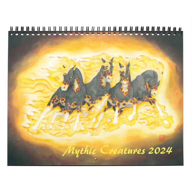 Calendário Criaturas Míticas 2023 (Capa)