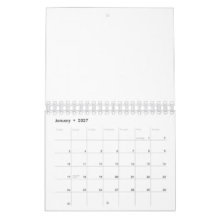 Calendário Crie o seu próprio 5.5" x 7" duas páginas pequeno