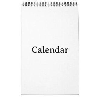 Calendário Crie o seu próprio de página única 11" x 7" pequen