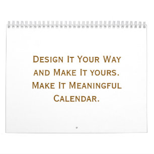 Calendário Crie seu Personalizado 22cm x 28cm