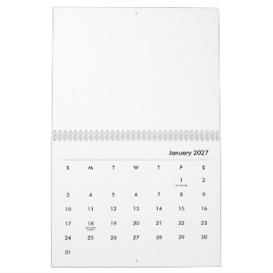 Calendário Crie seu Personalizado 8,5" L x 11" W
