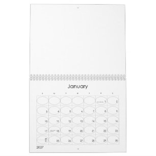 Calendário Crie seu Personalizado 8,5" L x 11" W