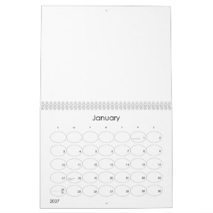Calendário Crie seu Personalizado 8,5" L x 11" W
