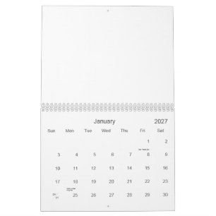 Calendário Crie seu Personalizado 8,5" L x 11" W