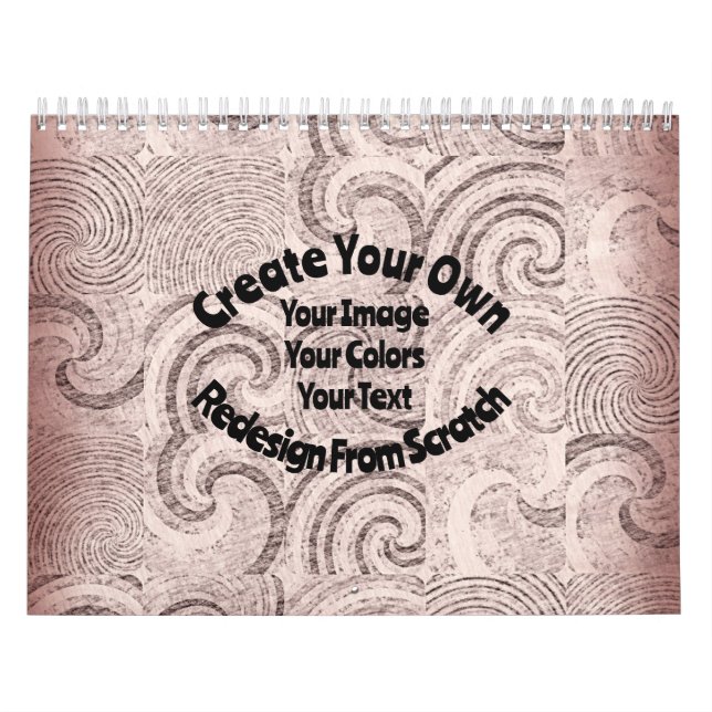 Calendário Crie seu próprio design personalizado (Capa)