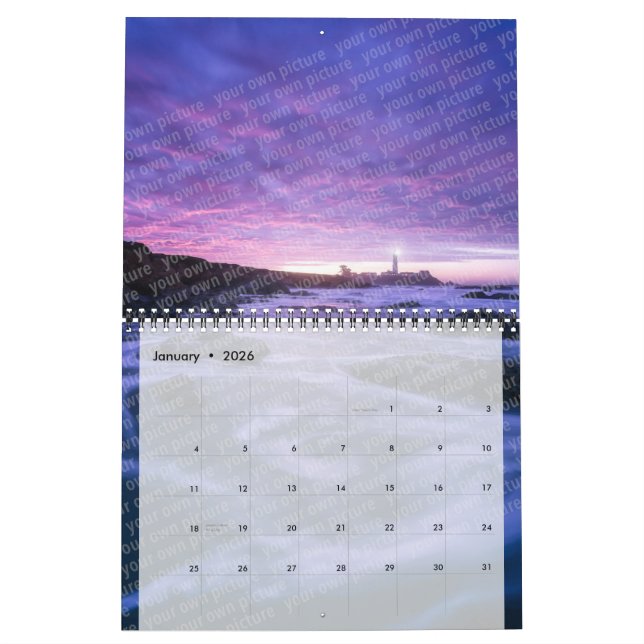 Calendário CRIE-SEU-PRÓPRIO faça upload personalizado do seu  (Jan 2026)