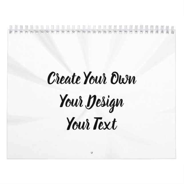 Calendário Crie seu próprio personalizado (Capa)