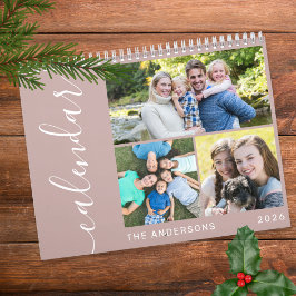 Calendário Crie seu próprio script de colagem mínima de 3 fot