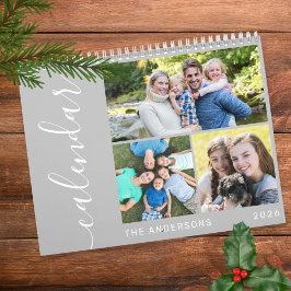 Calendário Crie seu próprio script de colagem mínima de 3 fot