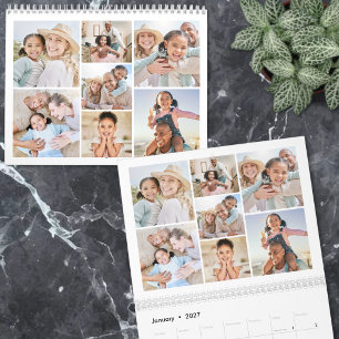 Calendário Crie Sua Própria Colagem de Fotos