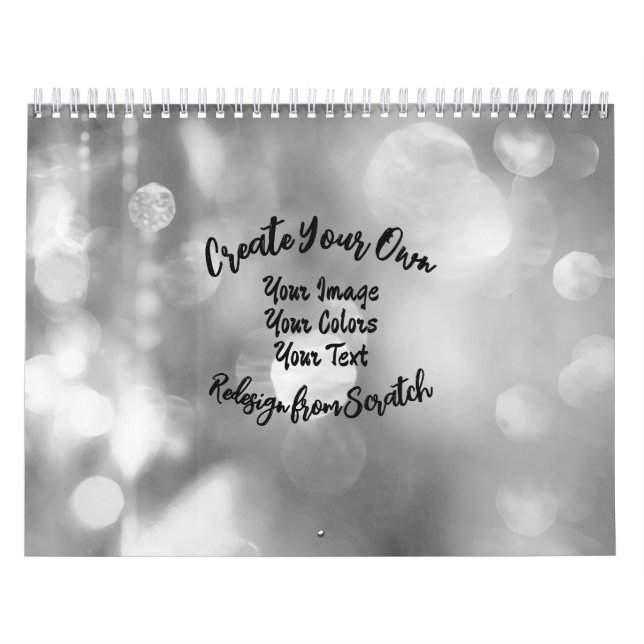 Calendário Crie sua própria cor/Design personalizada (Capa)