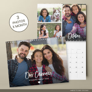 Calendário Crie Sua Própria Foto Moderna de 2027