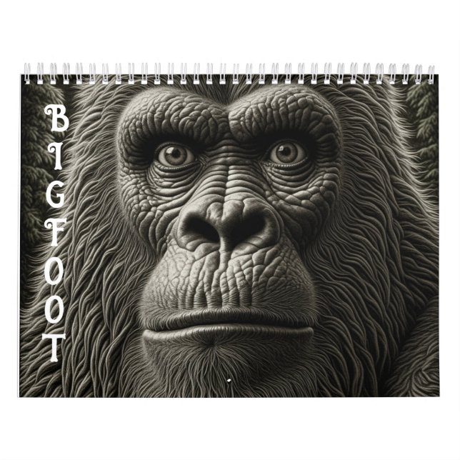 Calendário Criptide Pé Grande ou Sasquatch (Capa)