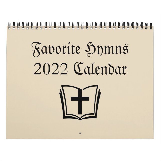 Calendário Cristão 2022 - Hinos Favoritos (Capa)