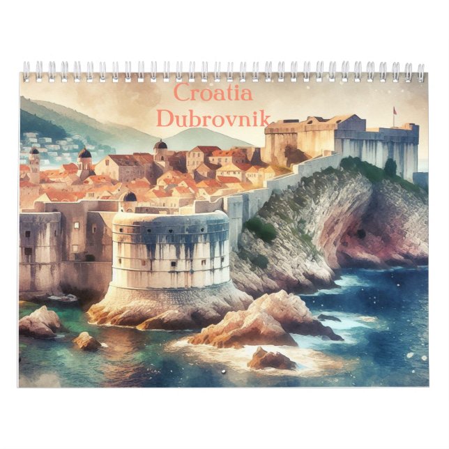 Calendário Croácia Dubrovnik, a viagem croata (Capa)