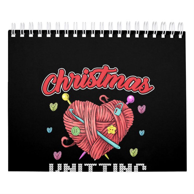 Calendário Crochet de Yarn, Equipe de tricô de Natal (Capa)