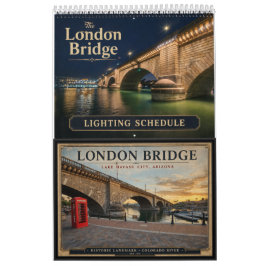 Calendário Cronograma de Iluminação da London Bridge 2027 Cal