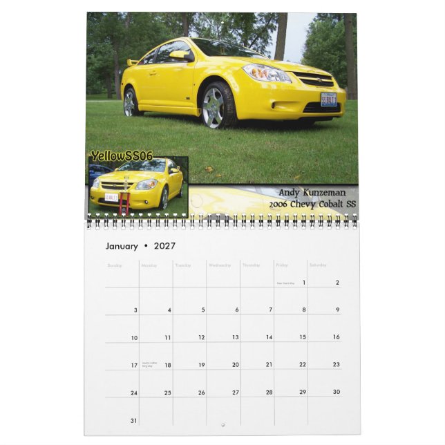 Calendário Css #2 (Jan 2027)