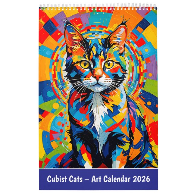 Calendário Cubist Cats – Art Calendar 2026 (Capa)