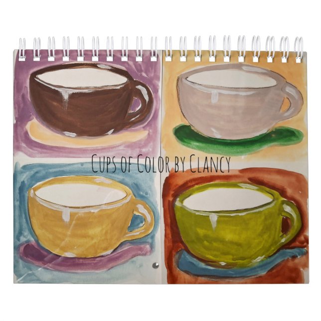 Calendário Cups Of Color by Clancy Calendar (Capa)