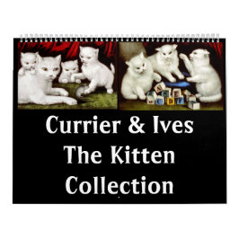 Calendário Currier & Ives - A Coleção Kitten