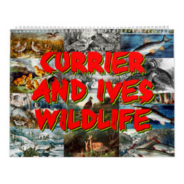 Calendário Currier & Ives Wildlife