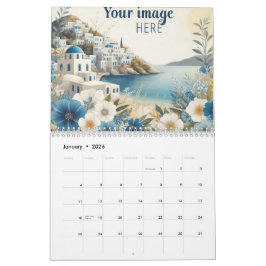 Calendário Custom Business Logo 2026 Wall Calendar - Modern d