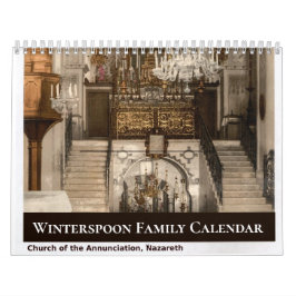 Calendário Custom Family Christian Religious Photo