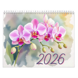 Calendário Custom Floral Photo Calendar Personalized Flower