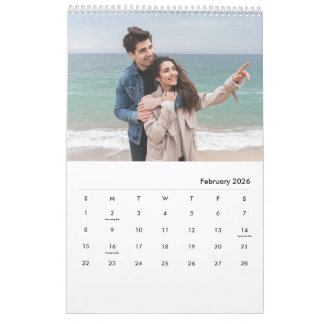 Calendário Custom Photo Calendar 2026 for Family Calendar Gif