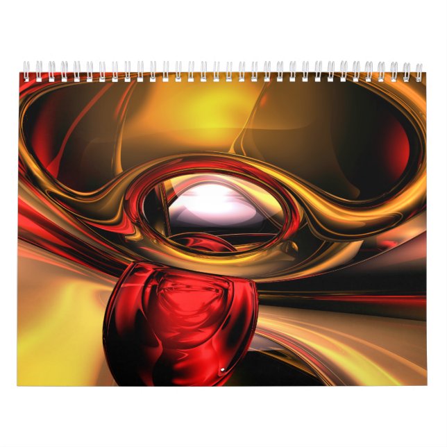 Calendário customizável V5 da arte abstracta (Capa)